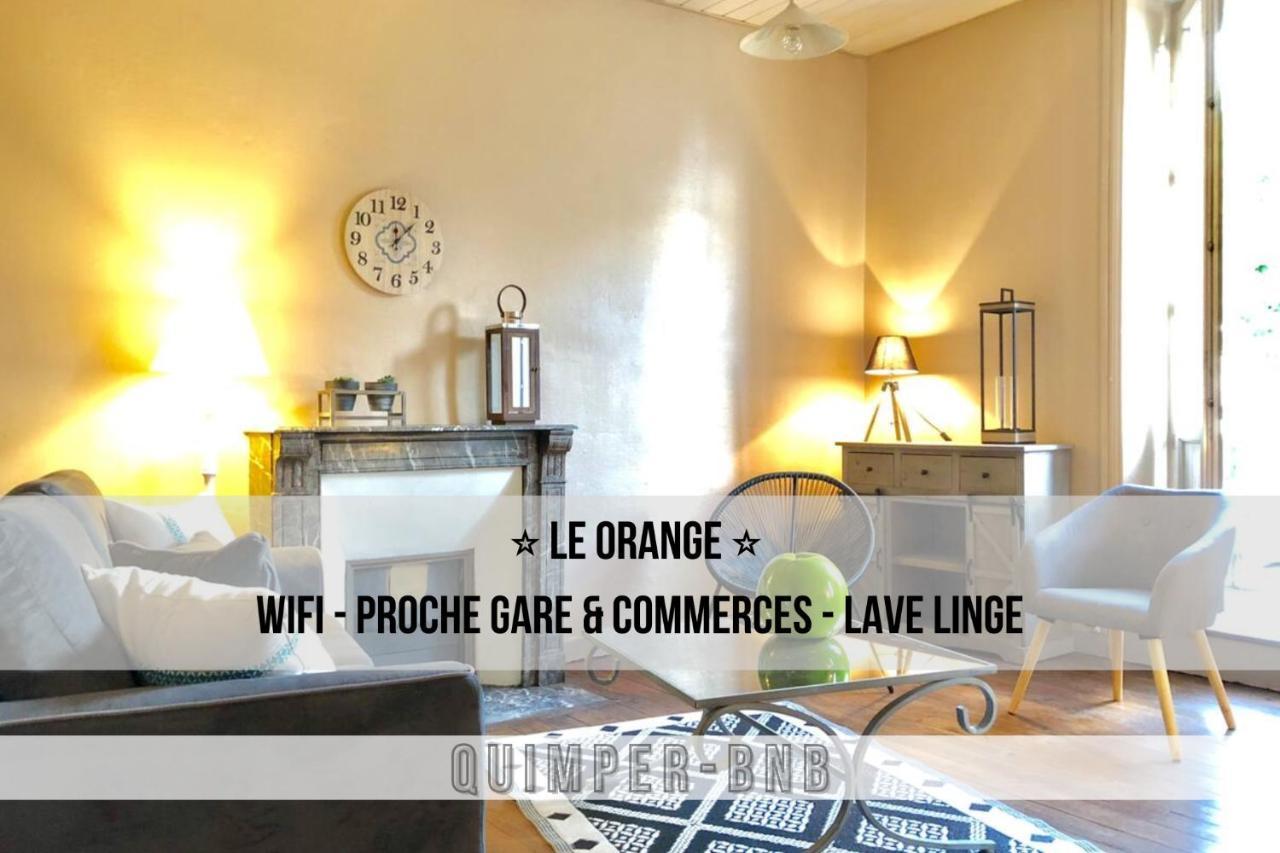 Le Orange - Confort - Wifi - Entre Gare Et Centre Кимпер Екстериор снимка